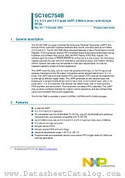 SC16C754BIBM datasheet pdf NXP Semiconductors