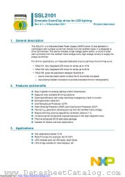 SSL2101T datasheet pdf NXP Semiconductors
