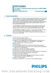 SSTU32865ET datasheet pdf NXP Semiconductors