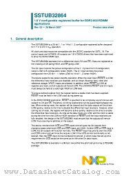 SSTUB32864EC datasheet pdf NXP Semiconductors