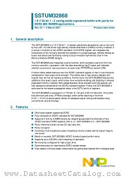 SSTUM32868ET datasheet pdf NXP Semiconductors