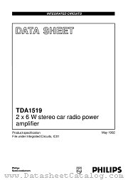 TDA1519 datasheet pdf NXP Semiconductors
