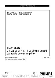 TDA1558Q datasheet pdf NXP Semiconductors