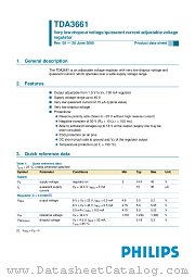TDA3661AT datasheet pdf NXP Semiconductors