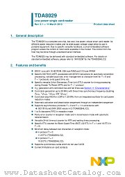TDA8029HL datasheet pdf NXP Semiconductors