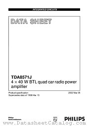TDA8571J datasheet pdf NXP Semiconductors