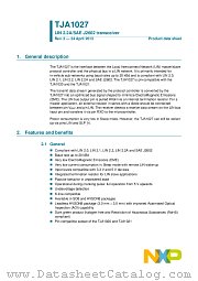 TJA1027TK datasheet pdf NXP Semiconductors