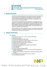 TJA1029T datasheet pdf NXP Semiconductors