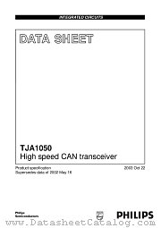 TJA1050T datasheet pdf NXP Semiconductors