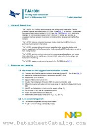 TJA1081TS datasheet pdf NXP Semiconductors