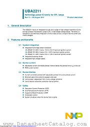 UBA2211AP datasheet pdf NXP Semiconductors