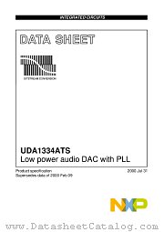 UDA1334ATS datasheet pdf NXP Semiconductors