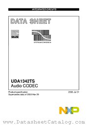 UDA1342TS datasheet pdf NXP Semiconductors