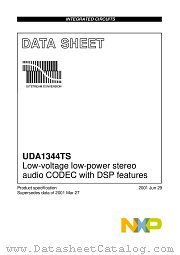 UDA1344TS datasheet pdf NXP Semiconductors