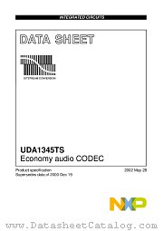 UDA1345TS datasheet pdf NXP Semiconductors