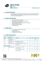 Z0107NN datasheet pdf NXP Semiconductors