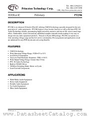 PT2386 datasheet pdf Princeton Technology Corporation