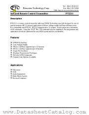 PT2211 datasheet pdf Princeton Technology Corporation