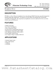PT2308L datasheet pdf Princeton Technology Corporation