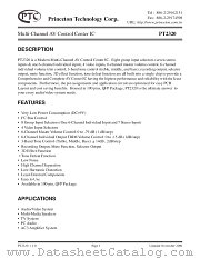 PT2320 datasheet pdf Princeton Technology Corporation