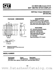GMA26481C datasheet pdf QT Optoelectronics