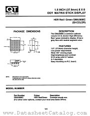 GMA3688C datasheet pdf QT Optoelectronics