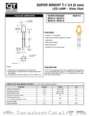 MV871X datasheet pdf QT Optoelectronics