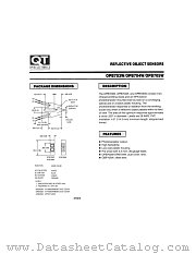 OPB704W datasheet pdf QT Optoelectronics
