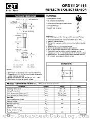 QRD1113 datasheet pdf QT Optoelectronics
