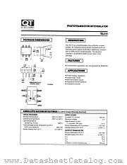 TIL111 datasheet pdf QT Optoelectronics