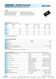R05TR244872 datasheet pdf Recom International Power