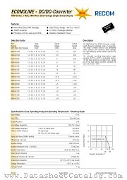 RBM-1.815S datasheet pdf Recom International Power