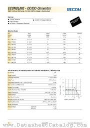 REC2.2-2405DU datasheet pdf Recom International Power