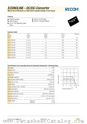 REC2.2-0512SR datasheet pdf Recom International Power