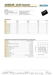 REC2.2-243.3SRW4 datasheet pdf Recom International Power