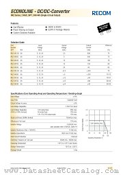 RKZ-2412S datasheet pdf Recom International Power