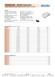RP03-2405DC datasheet pdf Recom International Power
