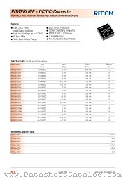 RP03-2412SH datasheet pdf Recom International Power