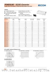 RP15-2405DF datasheet pdf Recom International Power