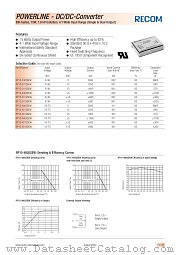 RP15-2412DEW datasheet pdf Recom International Power