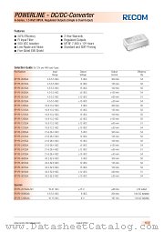 RP1P5-0505SA datasheet pdf Recom International Power