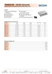 RP30-4812SE datasheet pdf Recom International Power