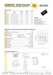 RSD-1524DH datasheet pdf Recom International Power