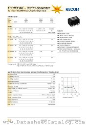 RSZ-2413 datasheet pdf Recom International Power
