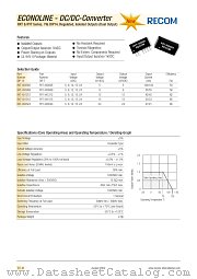 RXT-051212 datasheet pdf Recom International Power