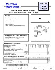 FM4001W datasheet pdf Rectron Semiconductor
