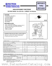 HER1603C datasheet pdf Rectron Semiconductor