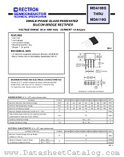 MDA101G datasheet pdf Rectron Semiconductor