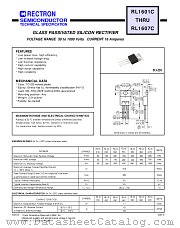 RL1601C datasheet pdf Rectron Semiconductor