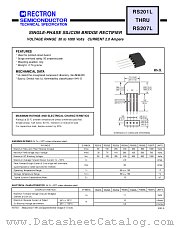 RS206L datasheet pdf Rectron Semiconductor